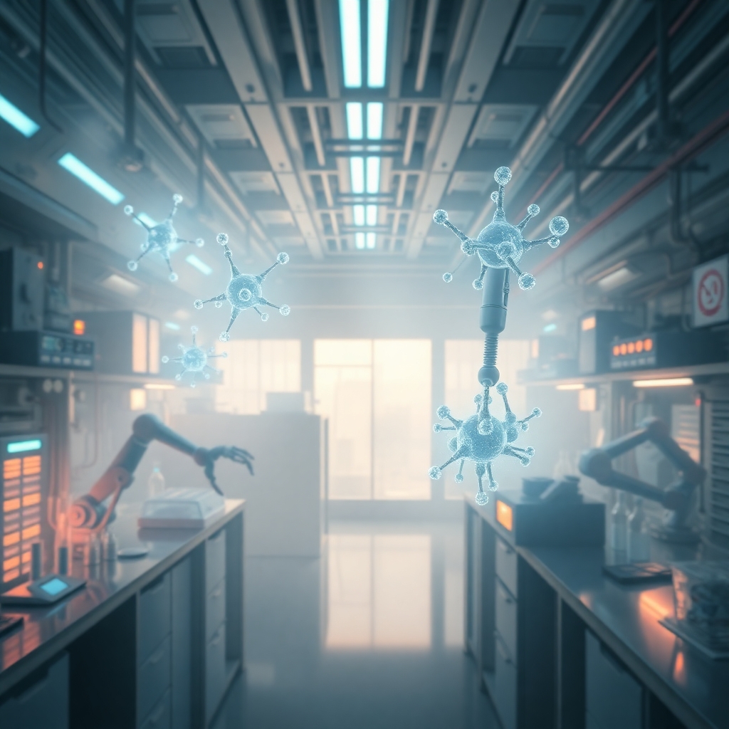 futuristic ai lab