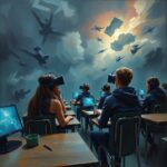 futuristic classroom - AI